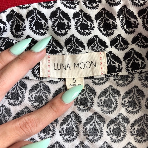 Luna Moon Pattern Button Down - Picture 3 of 3